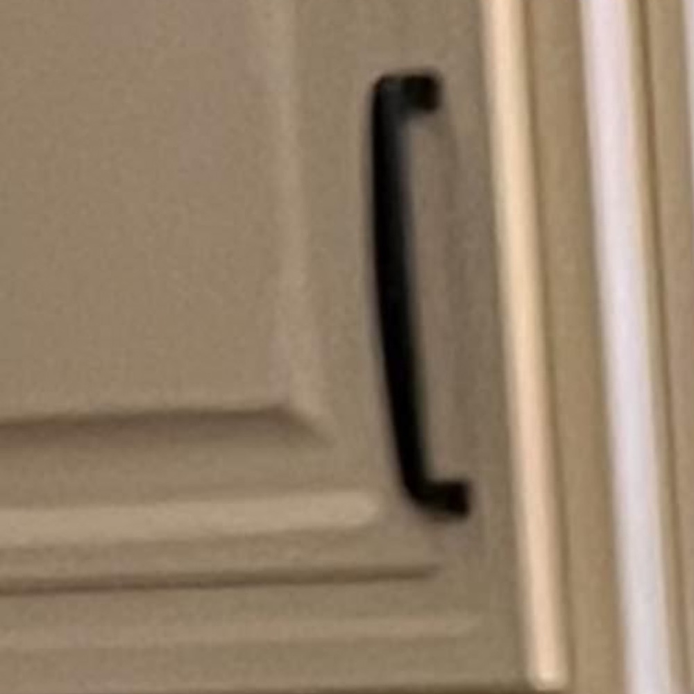 Black metal door handles